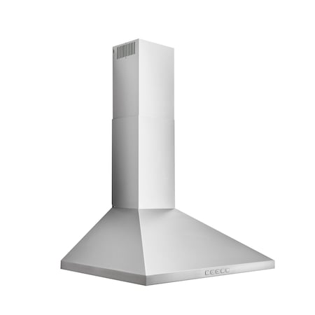 Broan-Nutone 24-in. Classic Pyramid Chimney Hood, 450 CFM Stainless Steel Range Hood BWP1244SS